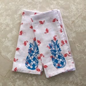 Set of 2 Cotton Napkins with Pineapple Detail